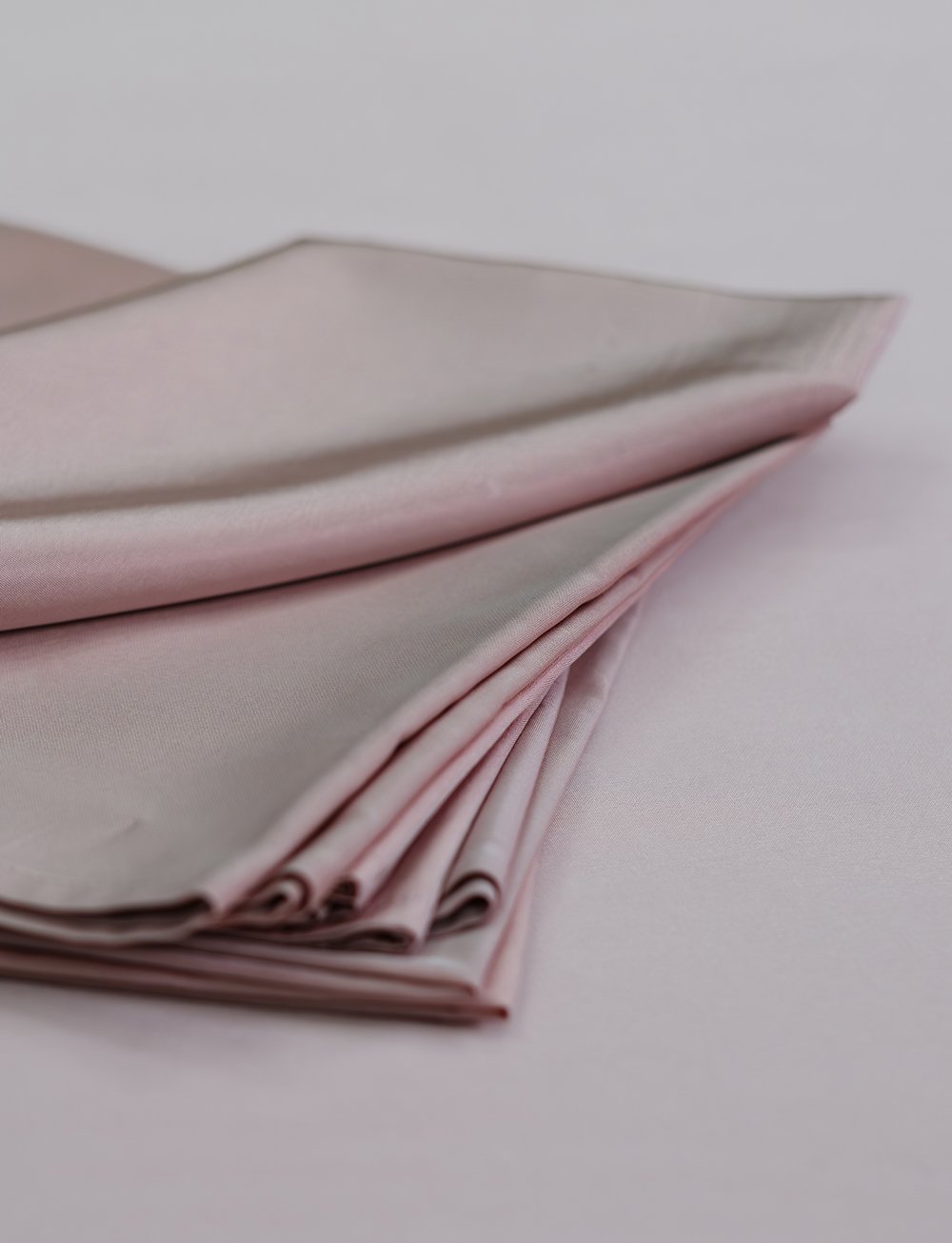 Location Serviettes Taffetas Sultan - Rose nacrée