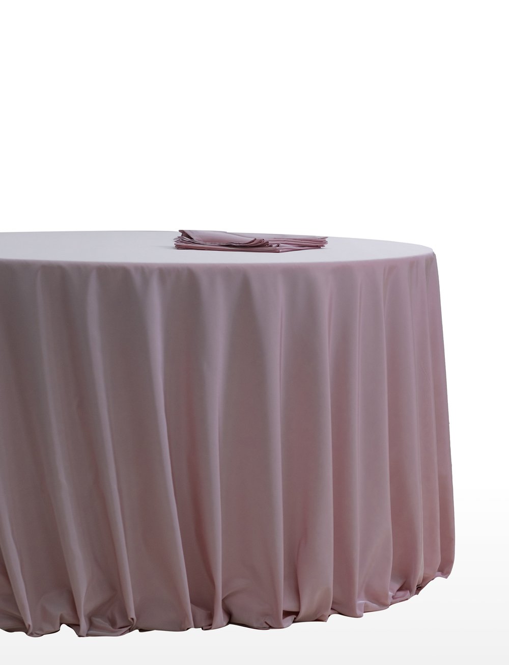 Location Nappes Taffetas Sultan - Rose nacrée